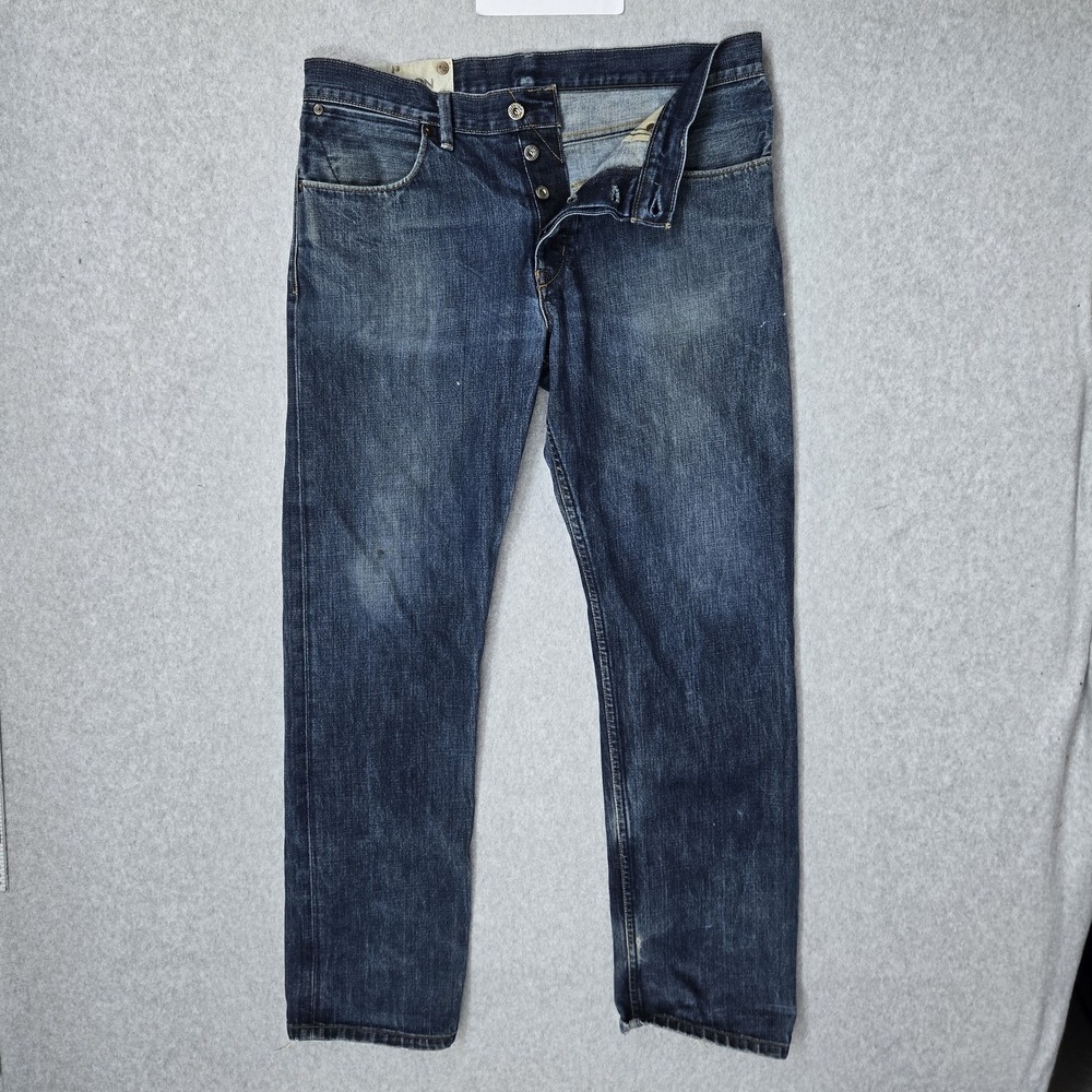 GAP Men Jeans 35X32 Blue Denim MORRISON 32" Inseam READ